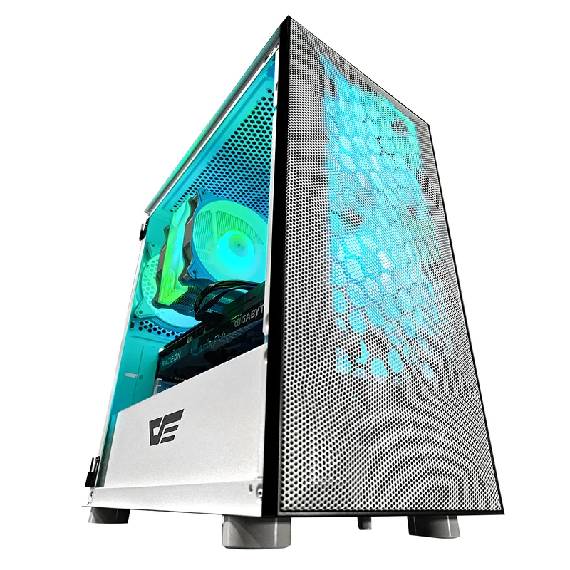 Alpha DLM 21 White Desktop Gaming PC | AMD Ryzen 5 5600 | 16GB RAM | 512GB SSD | RX 6600 | Windows 11 Pro