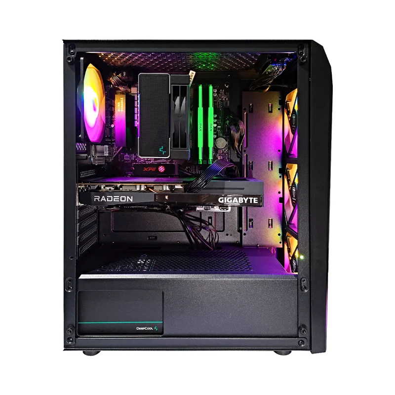 Alpha Cronus Black Desktop Gaming PC | AMD Ryzen 5 5600X | 16GB RAM | 512GB SSD | RX 6600 | Windows 11 Pro