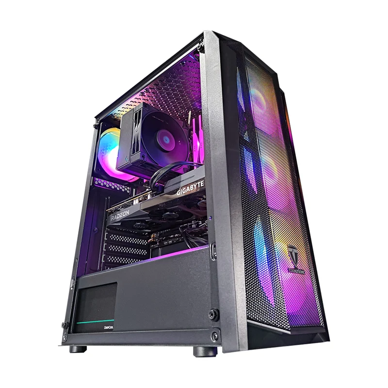 Alpha Cronus Black Desktop Gaming PC | AMD Ryzen 5 5600X | 16GB RAM | 512GB SSD | RX 6600 | Windows 11 Pro