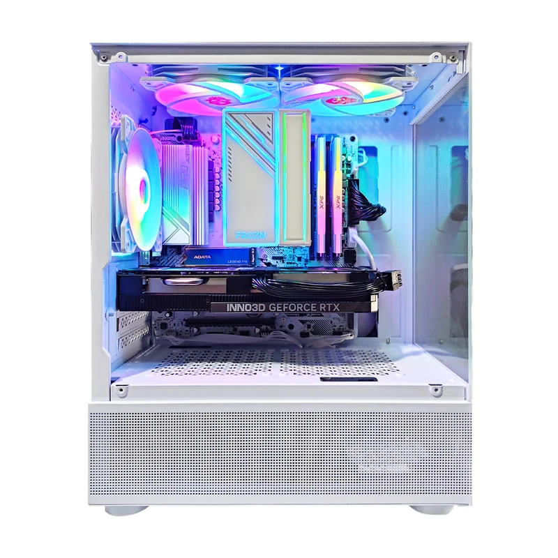 Alpha Reyna White Desktop Gaming PC | Ryzen 5 5500 | 16GB RAM | 512GB SSD | RTX 4060 | Windows 11 Pro