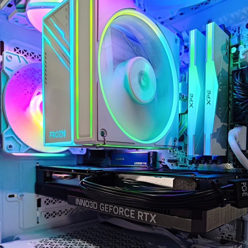 Alpha Reyna White Desktop Gaming PC | Ryzen 5 5500 | 16GB RAM | 512GB SSD | RTX 4060 | Windows 11 Pro