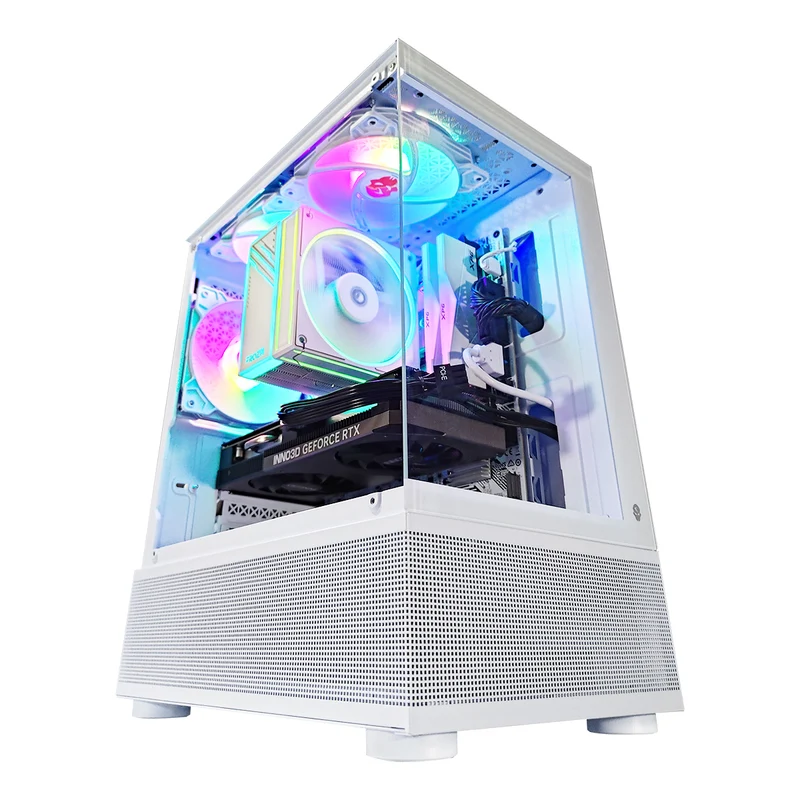 Alpha Reyna White Desktop Gaming PC | Ryzen 5 5500 | 16GB RAM | 512GB SSD | RTX 4060 | Windows 11 Pro