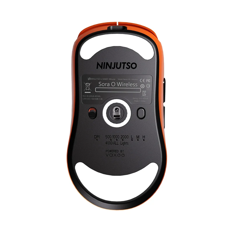 Vaxee x Ninjutso Sora 4K Wireless Mouse (Black, Blue, Pink, Orange, Red)