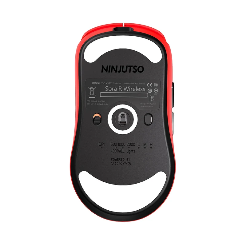 Vaxee x Ninjutso Sora 4K Wireless Mouse (Black, Blue, Pink, Orange, Red)