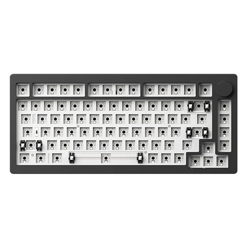 MonsGeek M1W V3 VIA Barebone DIY Kit Aluminum Case Multi-Mode RGB Hot-Swappable Mechanical Keyboard (Dark Night)