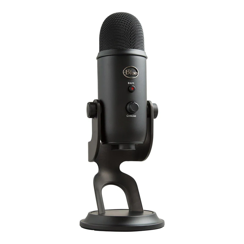Logitech Blue Yeti Premium Multi-Pattern USB Microphone For Recording/ Streaming/ Podcasting/ Gaming (Blackout)