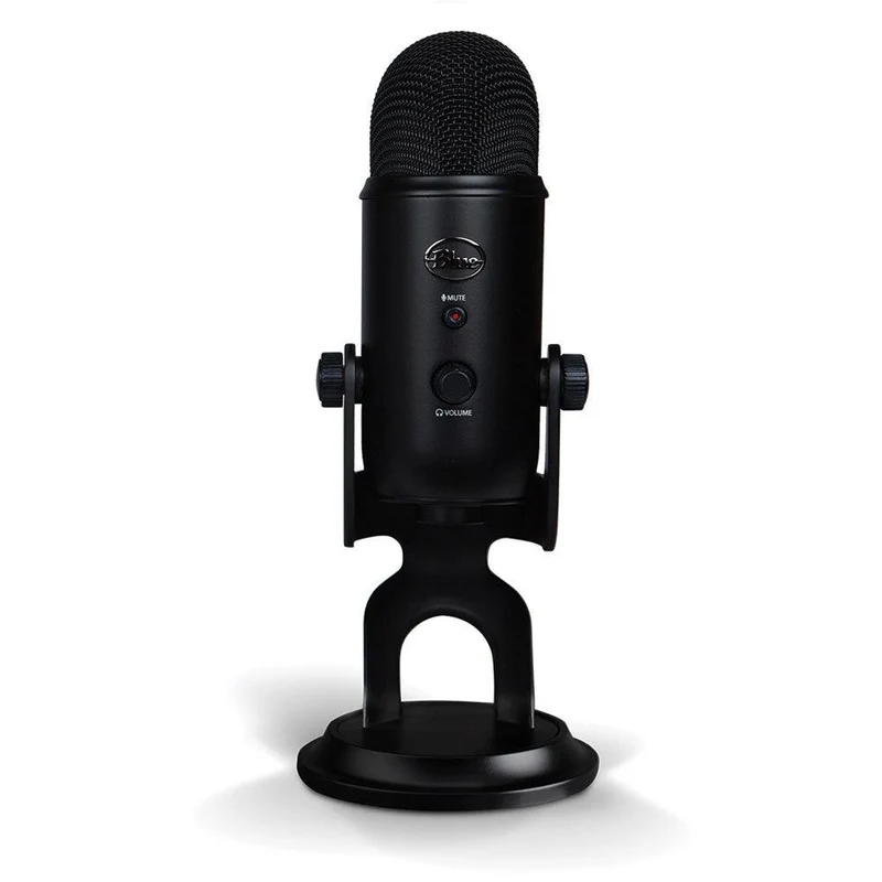 Logitech Blue Yeti Premium Multi-Pattern USB Microphone For Recording/ Streaming/ Podcasting/ Gaming (Blackout)