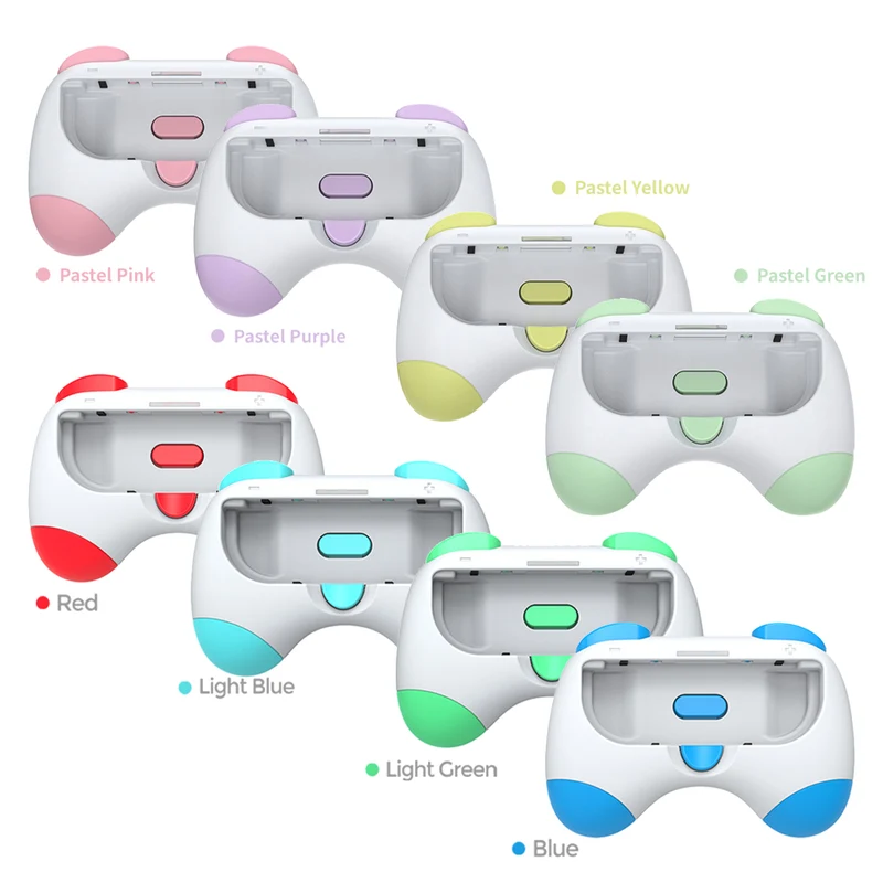 Dobe Controller Grip for Nintendo N-Switch / N-Switch OLED Joy-Pad (Pink/Yellow, Red/Blue, Purple/Green, Light Green/Light Blue) TNS-2130