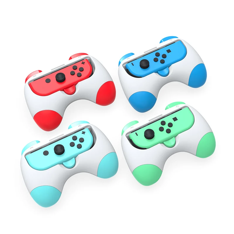 Dobe Controller Grip for Nintendo N-Switch / N-Switch OLED Joy-Pad (Pink/Yellow, Red/Blue, Purple/Green, Light Green/Light Blue) TNS-2130