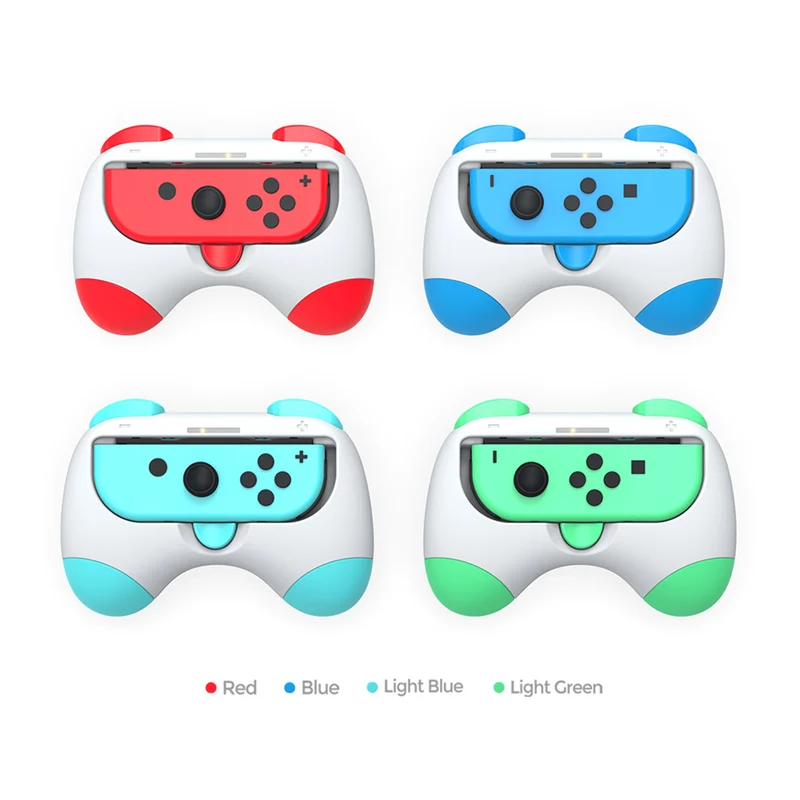 Dobe Controller Grip for Nintendo N-Switch / N-Switch OLED Joy-Pad (Pink/Yellow, Red/Blue, Purple/Green, Light Green/Light Blue) TNS-2130