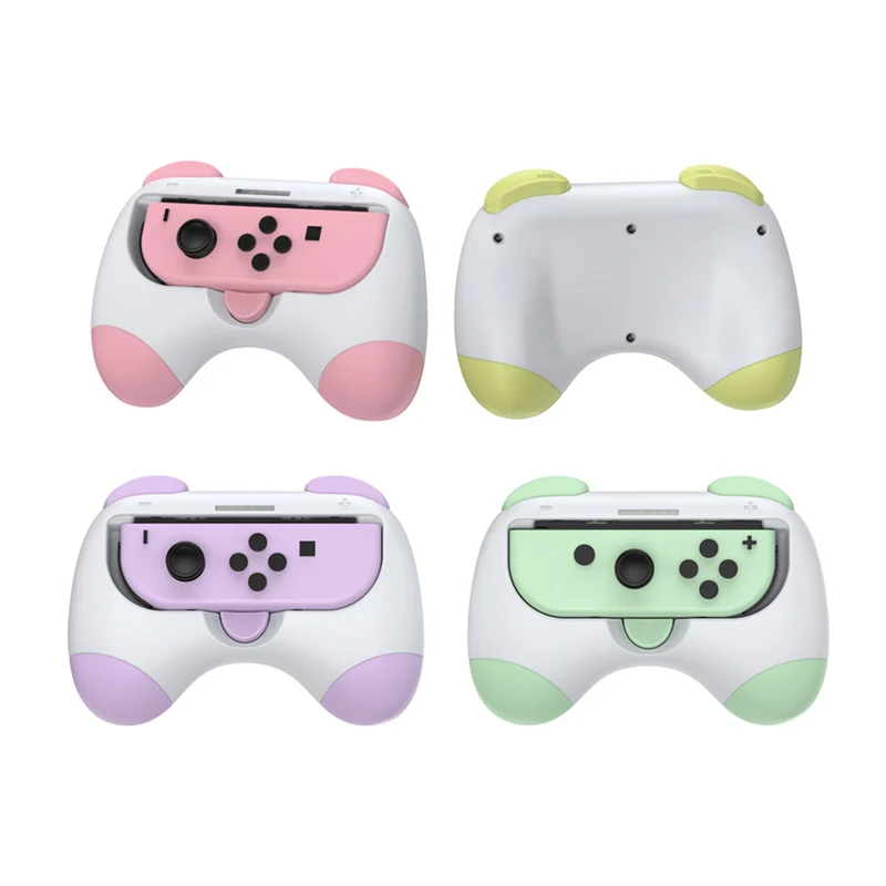 Dobe Controller Grip for Nintendo N-Switch / N-Switch OLED Joy-Pad (Pink/Yellow, Red/Blue, Purple/Green, Light Green/Light Blue) TNS-2130