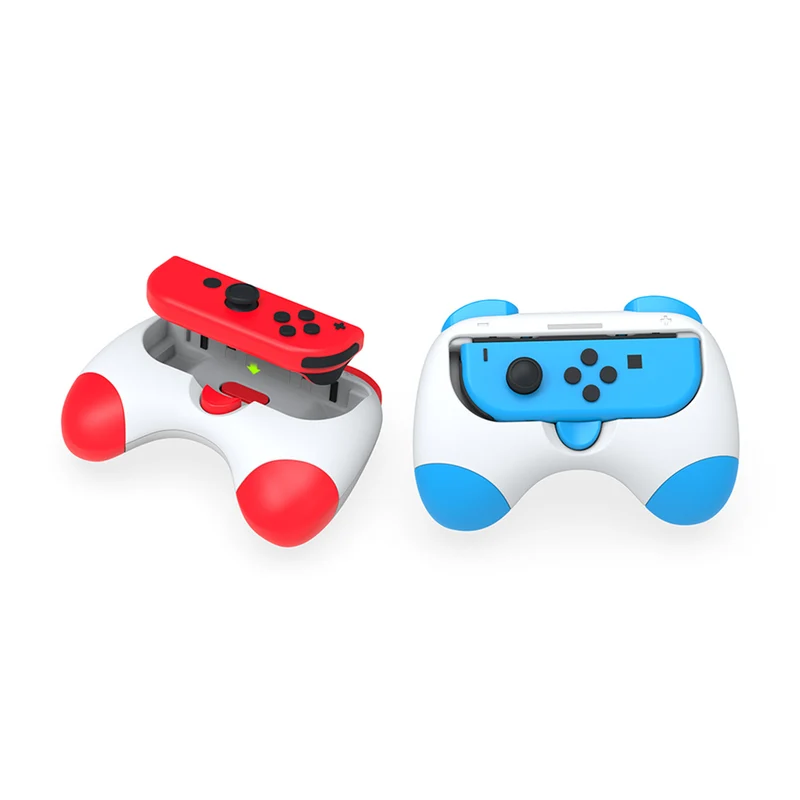 Dobe Controller Grip for Nintendo N-Switch / N-Switch OLED Joy-Pad (Pink/Yellow, Red/Blue, Purple/Green, Light Green/Light Blue) TNS-2130
