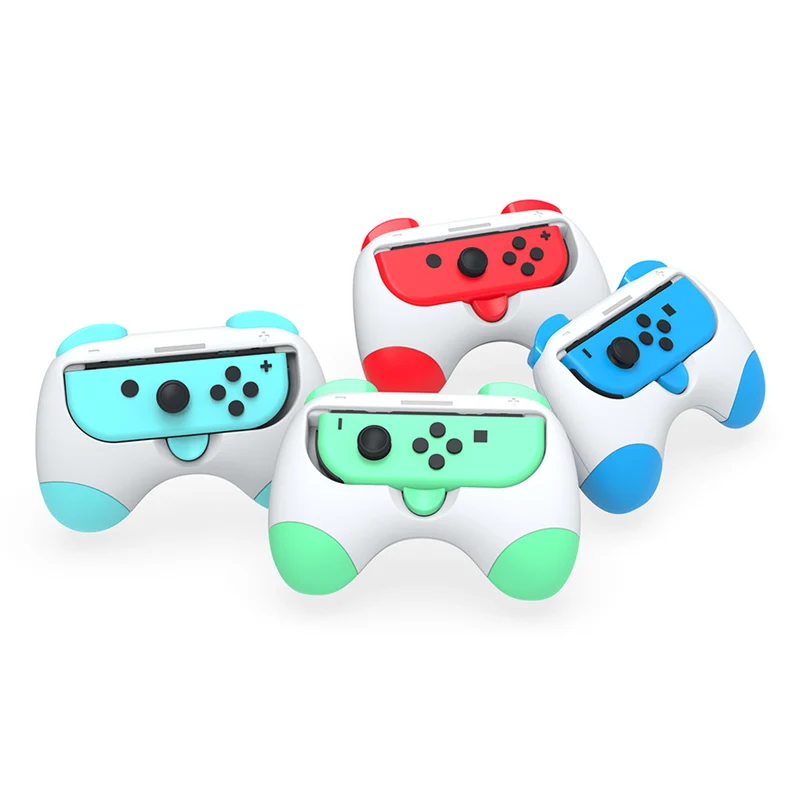Dobe Controller Grip for Nintendo N-Switch / N-Switch OLED Joy-Pad (Pink/Yellow, Red/Blue, Purple/Green, Light Green/Light Blue) TNS-2130