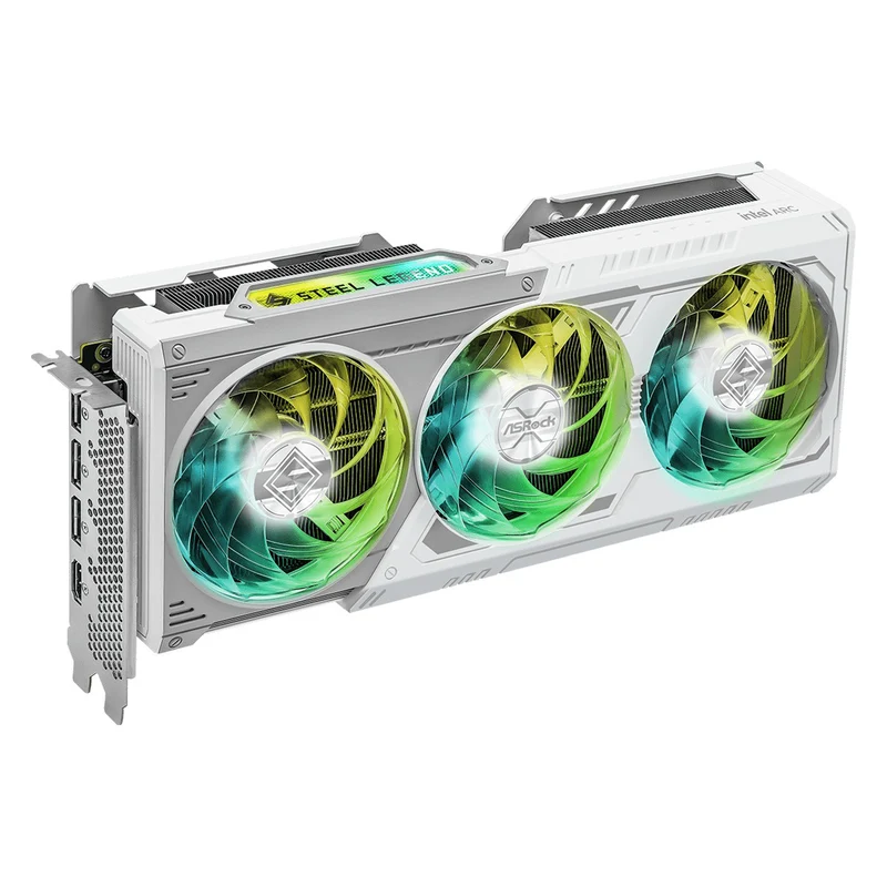 ASRock Intel Arc B580 Steel Legend 12GB OC GDDR6 Graphics Card