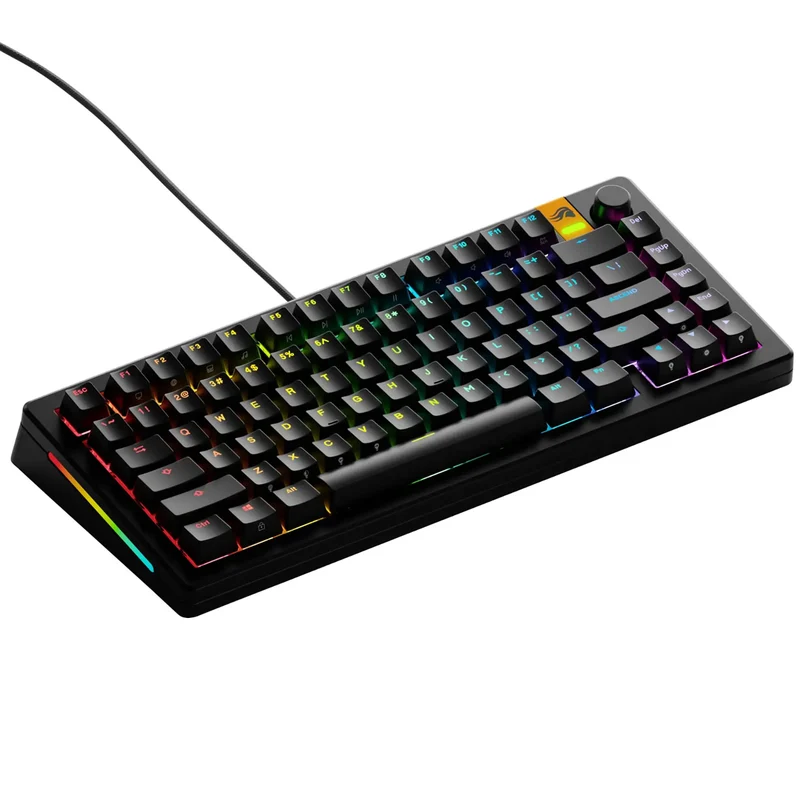 Glorious GMMK 3 HE 75% Prebuilt Hall Effect Wired Mechanical Gaming Keyboard (Black) (GLO-KB-GMMK3-75-PB-HE-W-BLK-US)