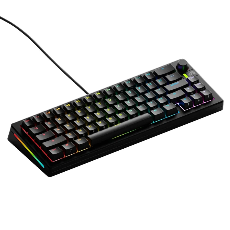 Glorious GMMK 3 65% Prebuilt Wired Mechanical Gaming Keyboard (Black) (GLO-KB-GMMK3-65-PB-FOX-W-BLK-US)