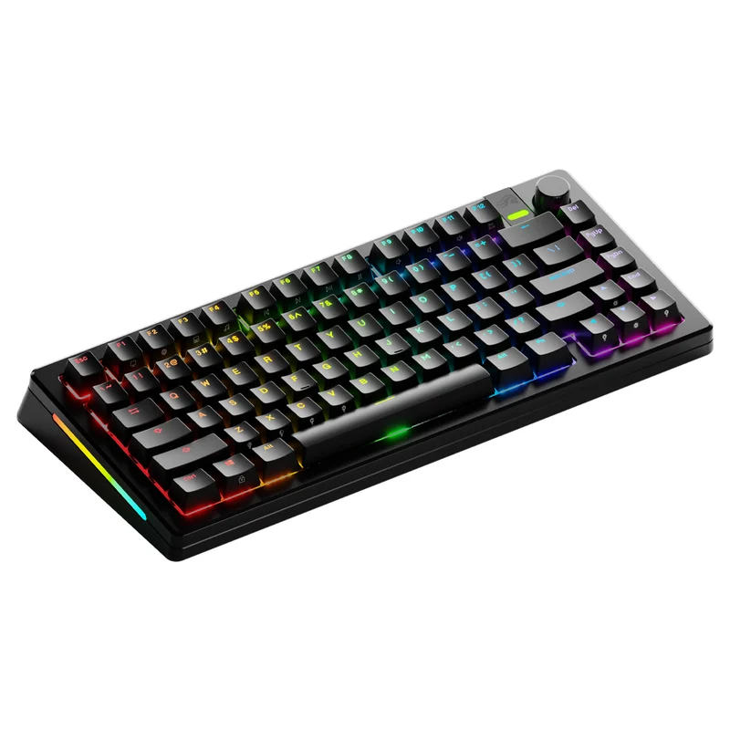 Glorious GMMK 3 Pro 75% Prebuilt Wireless Mechanical Gaming Keyboard (Black) (GLO-KB-GMMK3-PRO-75-PB-FOX-WL-BLK-US)