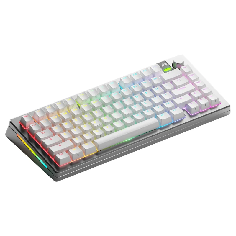 Glorious GMMK 3 Pro 75% Prebuilt Wireless Mechanical Gaming Keyboard (Silver) (GLO-KB-GMMK3-PRO-75-PB-FOX-WL-SIL-US)