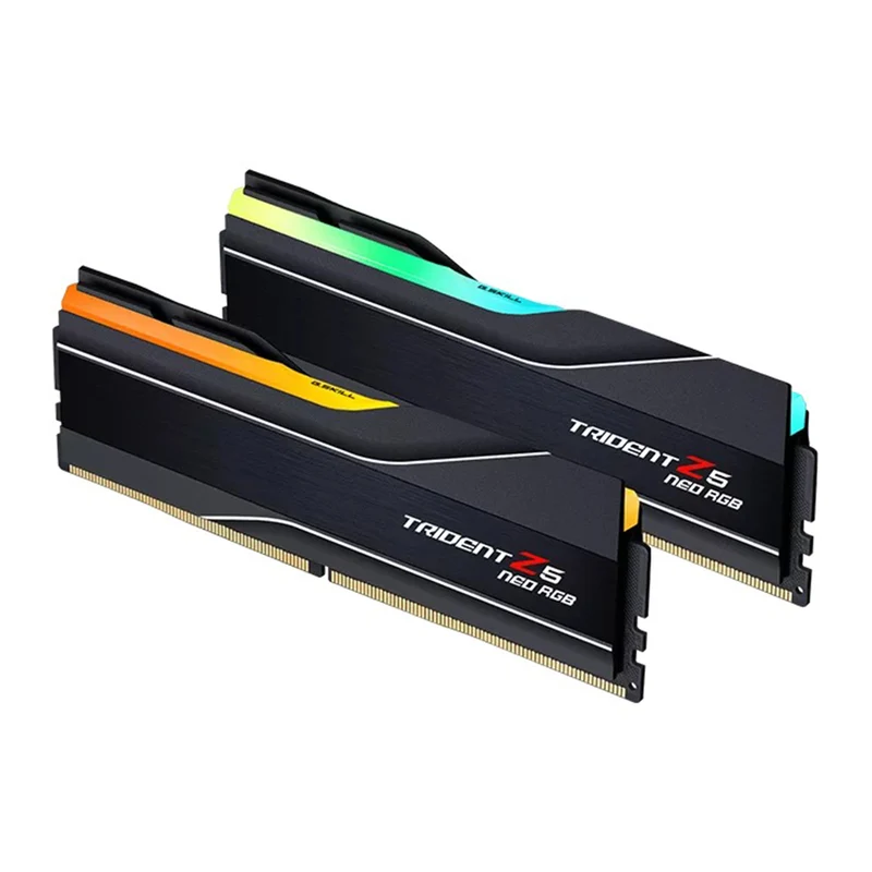 G.Skill Trident Z5 Neo RGB 48GB (2x24GB) DDR5-6400 CL32-39-39-102 1.35V AMD EXPO Desktop Memory (Black) (F5-6400J3239F24GX2-TZ5NR)