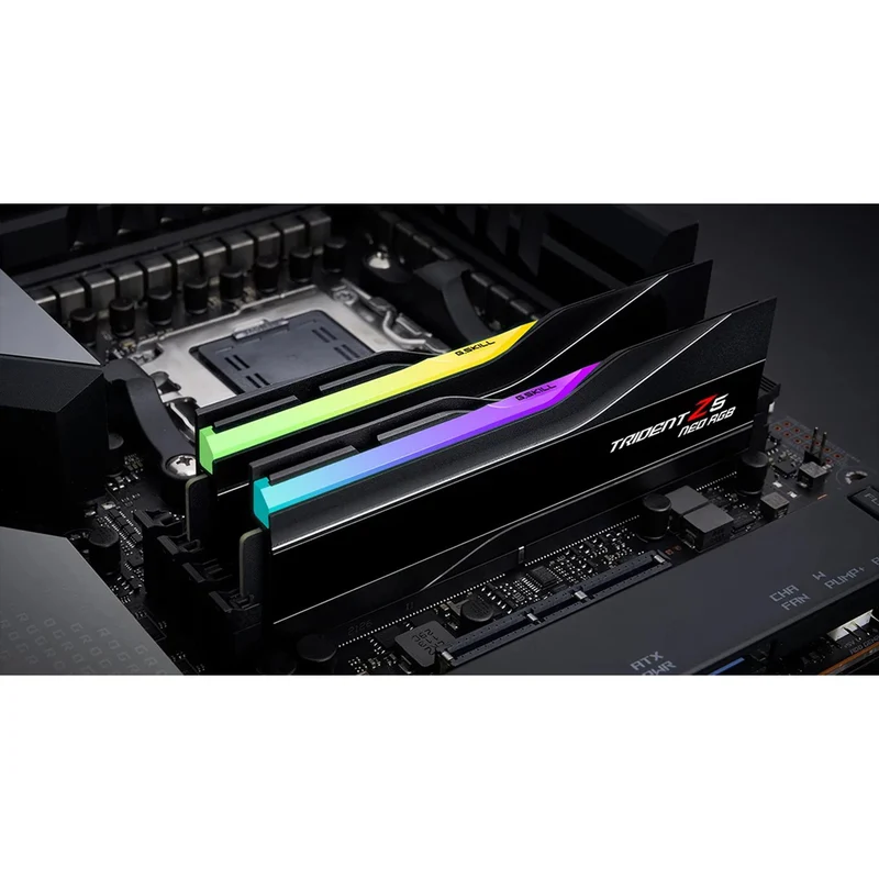 G.Skill Trident Z5 Neo RGB 64GB (2x32GB) DDR5-6000 CL36-36-36-96 1.35V AMD EXPO & Intel XMP Desktop Memory (Black, White)