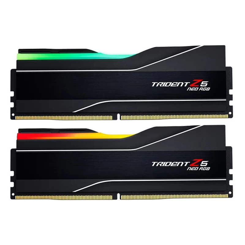 G.Skill Trident Z5 Neo RGB 32GB (2x16GB) DDR5-6400 MT/s CL30-39-39-102 1.40V AMD EXPO Desktop Memory (Black, White) (F5-6400J3039G16GX2-TZ5NR, F5-6400J3039G16GX2-TZ5NRW)