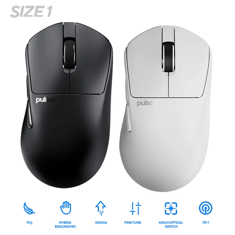 Pulsar X3 Ultralight Weight eSports Mouse Size 1 (Black, White) (PX3R11, PX3R12)