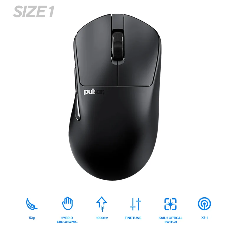 Pulsar X3 Ultralight Weight eSports Mouse Size 1 (Black, White) (PX3R11, PX3R12)