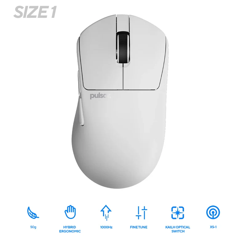 Pulsar X3 Ultralight Weight eSports Mouse Size 1 (Black, White) (PX3R11, PX3R12)