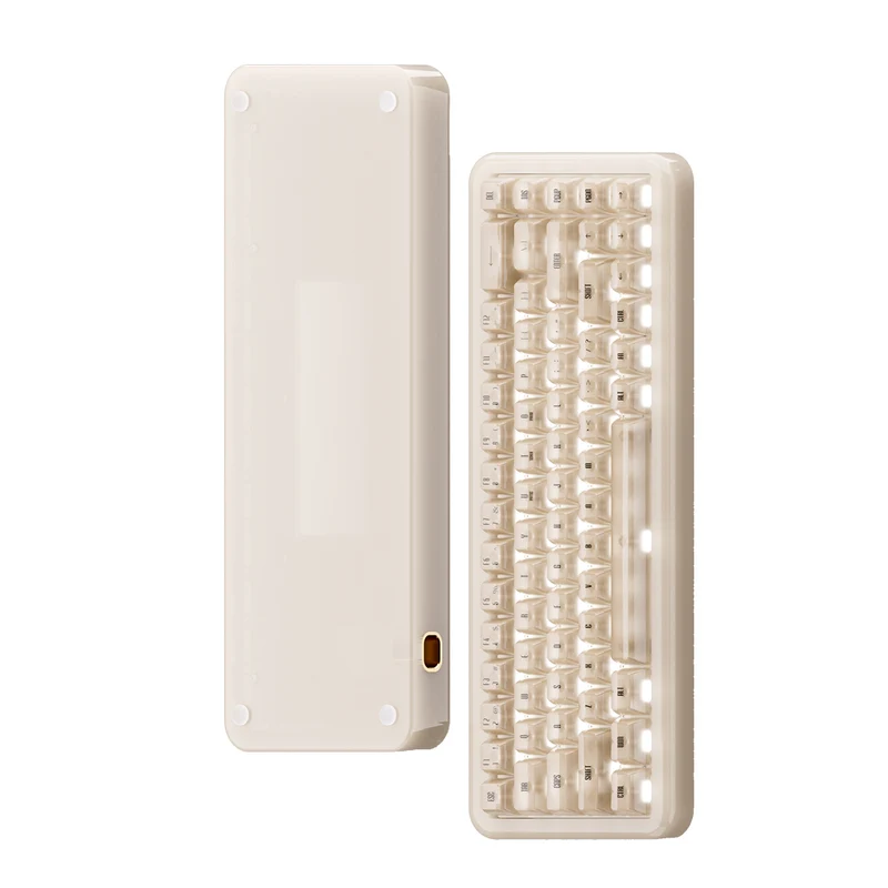 Akko YU01 Antique Jade Resin Case Multi-Mode RGB Hot-Swappable Mechanical Keyboard (Akko V3 Piano Pro Switch Special Version)