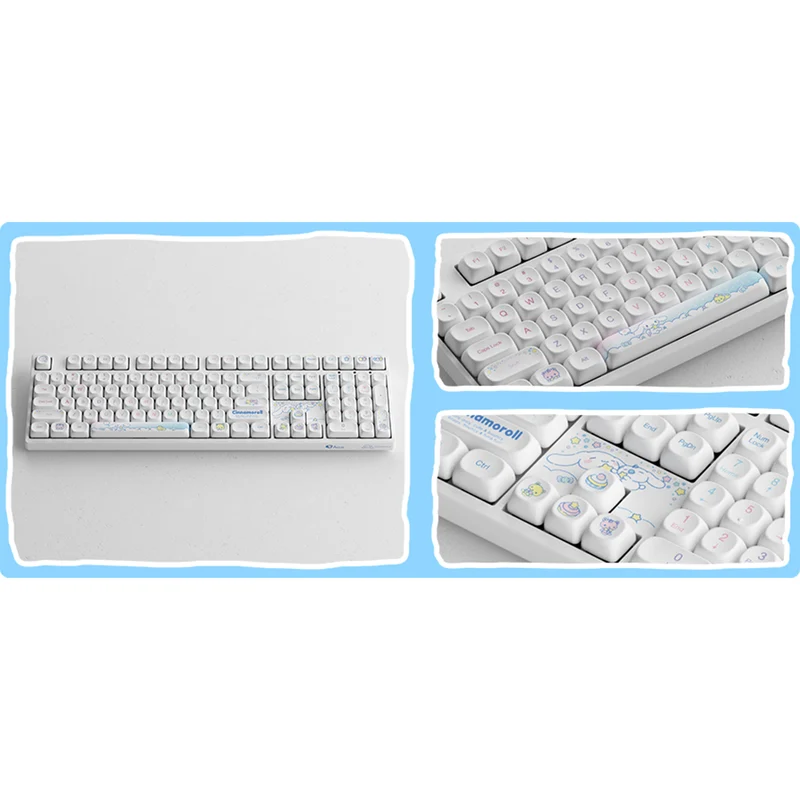 Akko Cinnamoroll Star 5108B Plus Multi-Mode RGB Hot-Swappable Mechanical Keyboard (Akko V3 Piano Pro Switch)