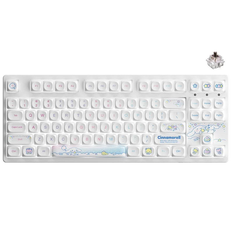 Akko Cinnamoroll Star 3087 V3 Wired Mechanical Keyboard (Cherry MX RGB Black Switch, Cherry MX RGB Brown Switch)