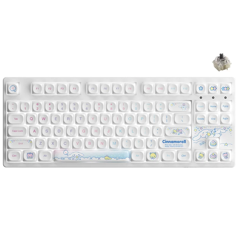Akko Cinnamoroll Star 3087 V3 Wired Mechanical Keyboard (Cherry MX RGB Black Switch, Cherry MX RGB Brown Switch)