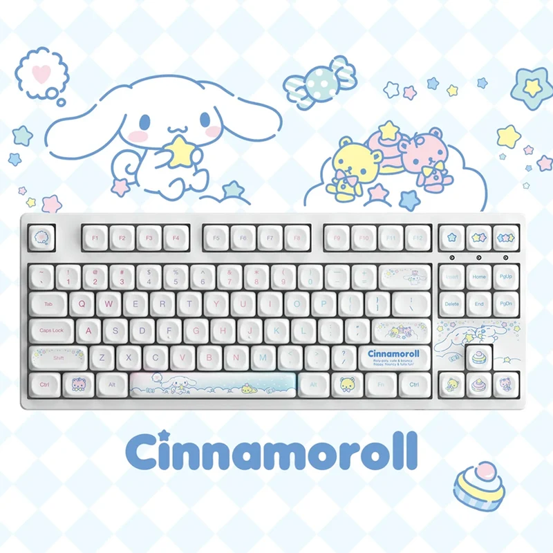 Akko Cinnamoroll Star 3087 V3 Wired Mechanical Keyboard (Cherry MX RGB Black Switch, Cherry MX RGB Brown Switch)