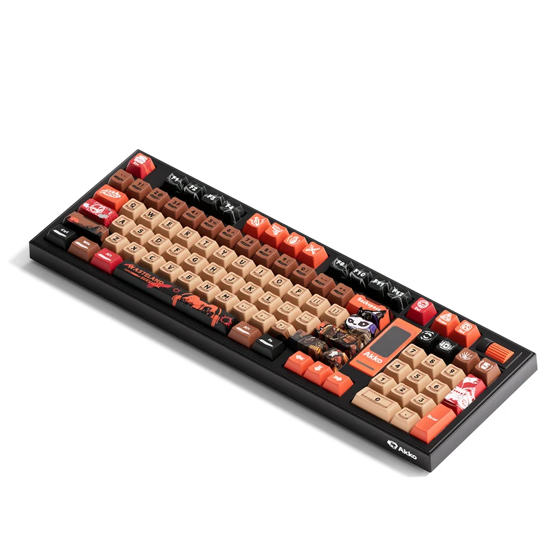 Akko 5098B Wasteland Survival Multi-Mode RGB Hot-Swappable Mechanical Keyboard with 1.47" LCD Screen (Akko V3 Piano Pro Switch)