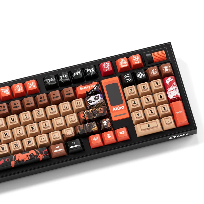 Akko 5098B Wasteland Survival Multi-Mode RGB Hot-Swappable Mechanical Keyboard with 1.47" LCD Screen (Akko V3 Piano Pro Switch)