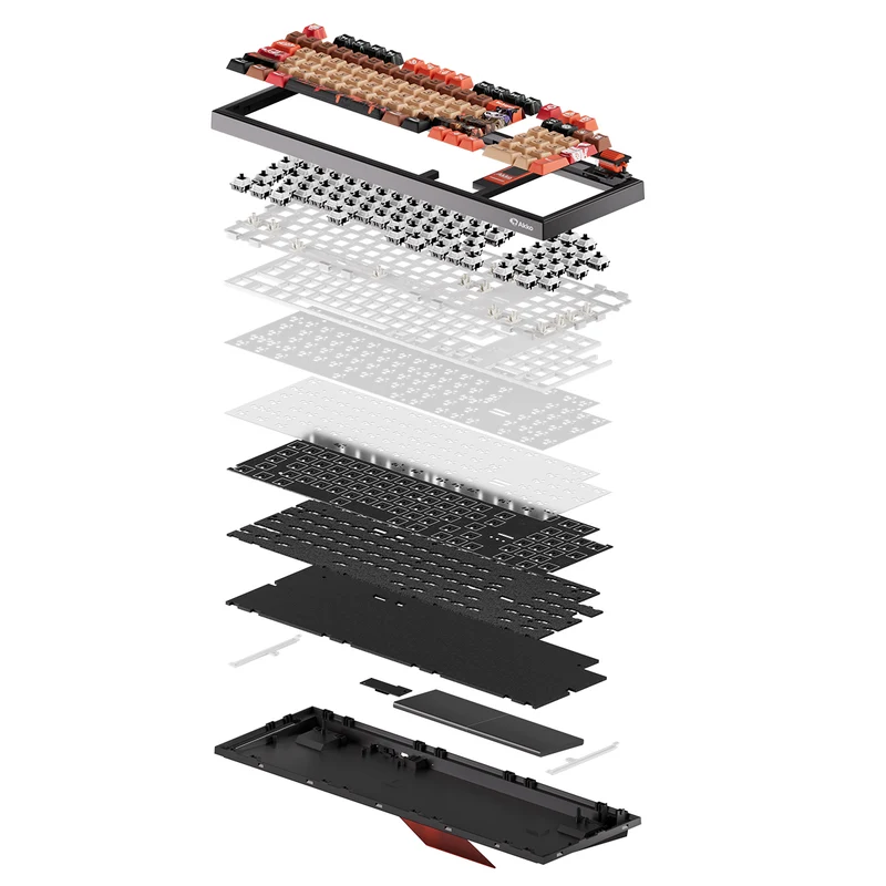 Akko 5098B Wasteland Survival Multi-Mode RGB Hot-Swappable Mechanical Keyboard with 1.47" LCD Screen (Akko V3 Piano Pro Switch)
