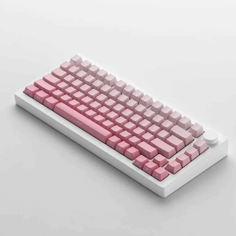 MonsGeek M1W V3 HE-SP Aluminum Case Multi-Mode RGB Mechanical Keyboard (Moonlight White) (Akko Cream Yellow Magnetic Switch)