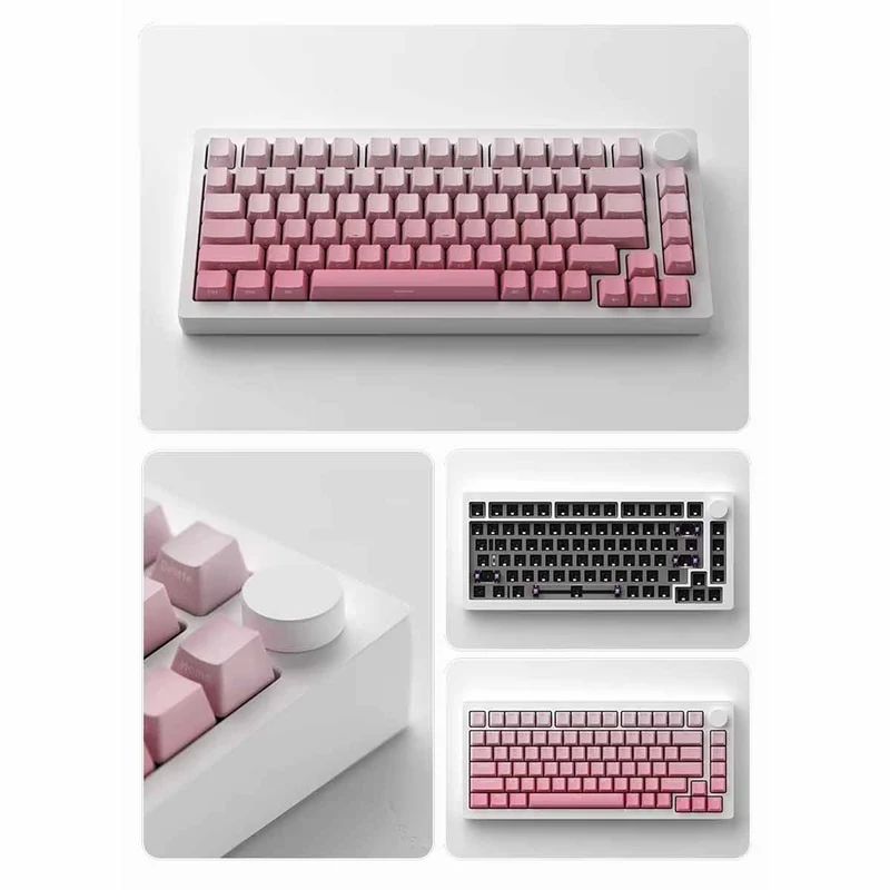 MonsGeek M1W V3 HE-SP Aluminum Case Multi-Mode RGB Mechanical Keyboard (Moonlight White) (Akko Cream Yellow Magnetic Switch)