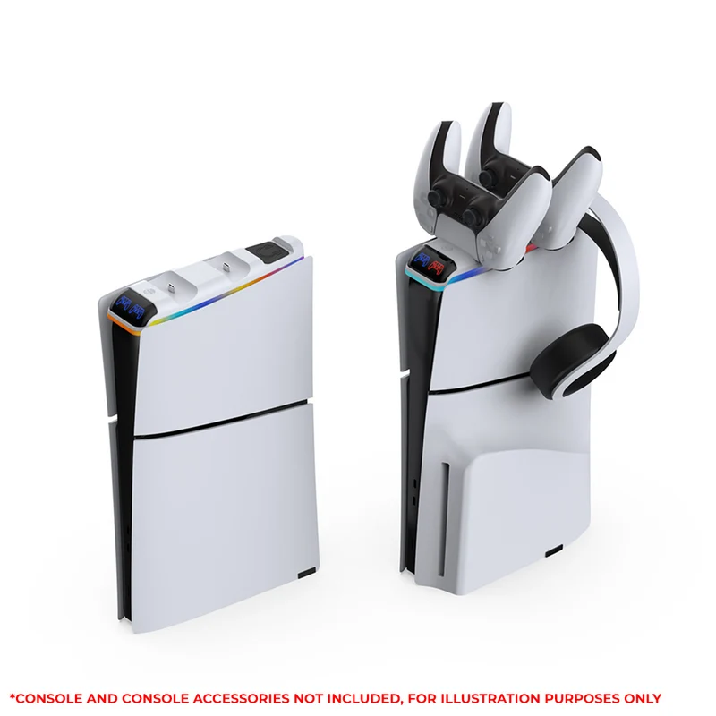 Dobe Charging Dock for PS5 Slim Controller (White) TP5-3597