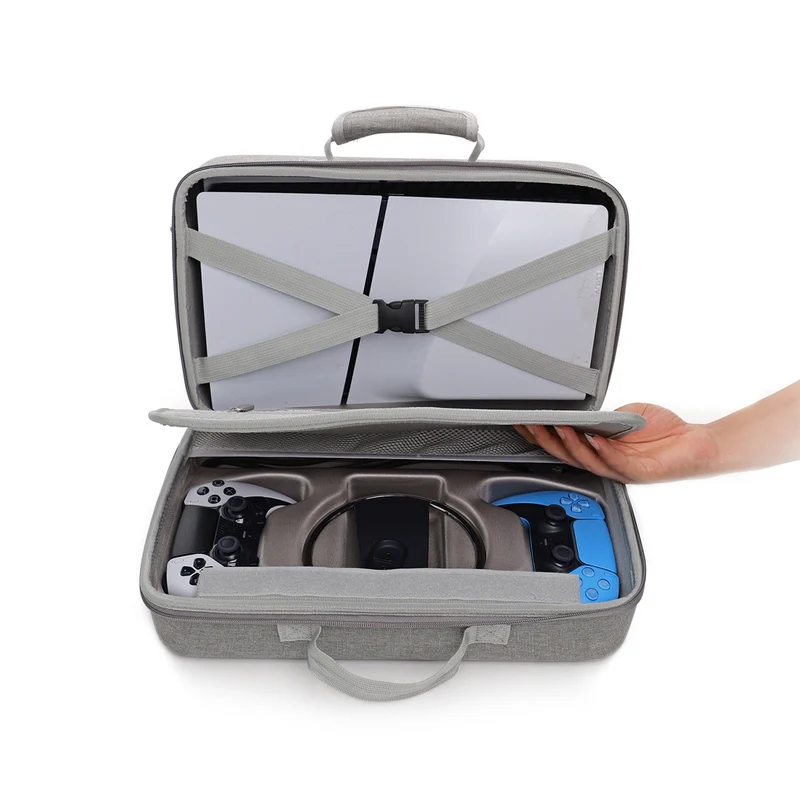 Dobe Storage Case for PS5 Slim (Black, Grey) TP5-3590