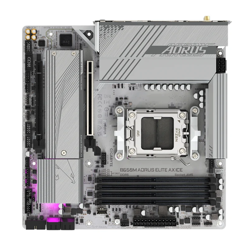 Gigabyte B650M Aorus Elite AX Ice DDR5 Motherboard