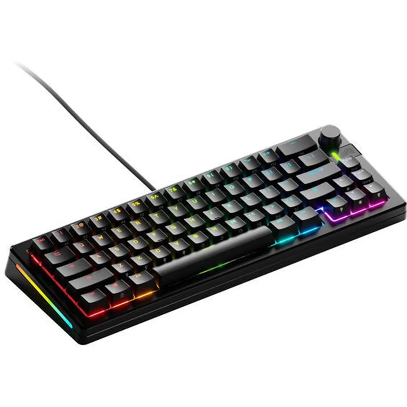 Glorious GMMK 3 Pro 65% Prebuilt Wired Mechanical Gaming Keyboard (Black) (GLO-KB-GMMK3-PRO-65-PB-FOX-W-BLK-US)