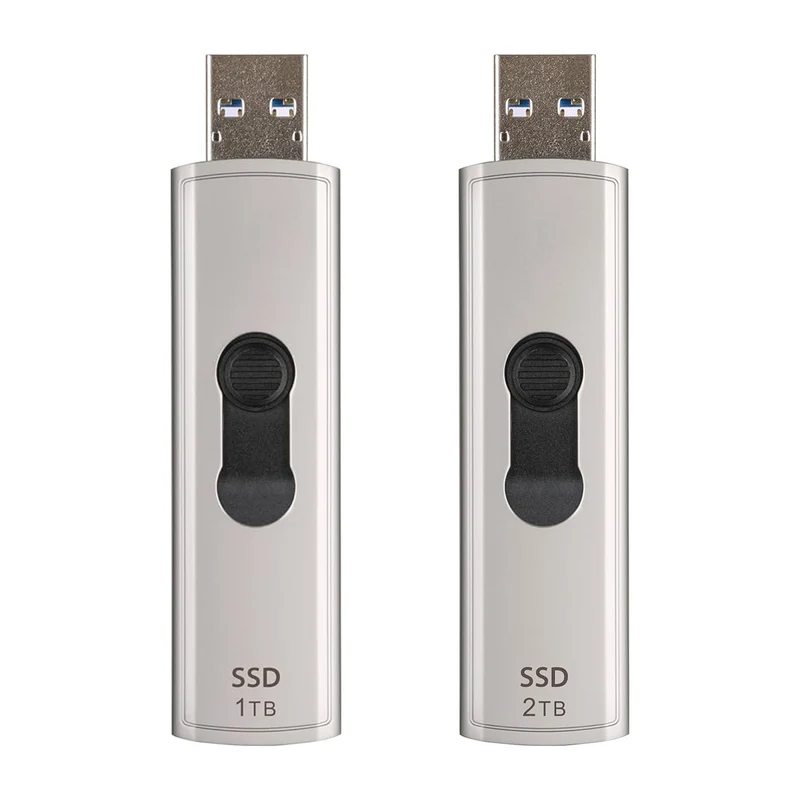 Transcend ESD320A USB 10Gbps Read up to 1050MB/s Type-A Portable SSD (1TB, 2TB) (TS1TESD320A, TS2TESD320A)