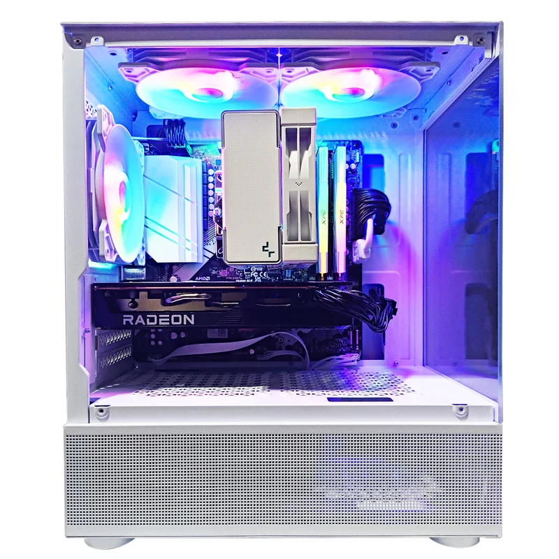 Alpha Reyna White V.2 Desktop Gaming PC | AMD Ryzen 5 5500 | 16GB RAM | 512GB SSD | RX 6600 | Windows 11 Pro