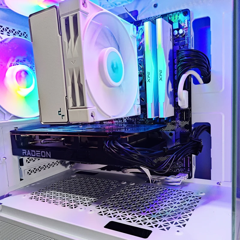 Alpha Reyna White V.2 Desktop Gaming PC | AMD Ryzen 5 5500 | 16GB RAM | 512GB SSD | RX 6600 | Windows 11 Pro