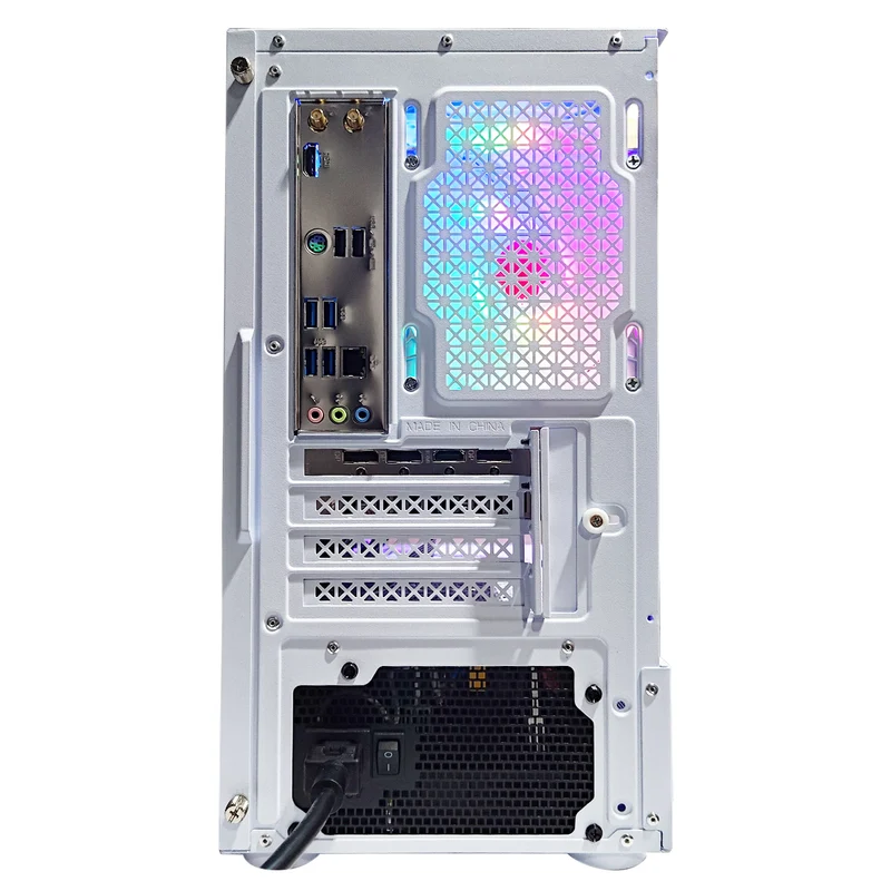 Alpha Reyna White V.2 Desktop Gaming PC | AMD Ryzen 5 5500 | 16GB RAM | 512GB SSD | RX 6600 | Windows 11 Pro