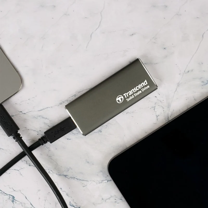 Transcend ESD265C 500GB USB 10Gbps Up to 1050MB/s Type-C Portable SSD (TS500GESD265C)