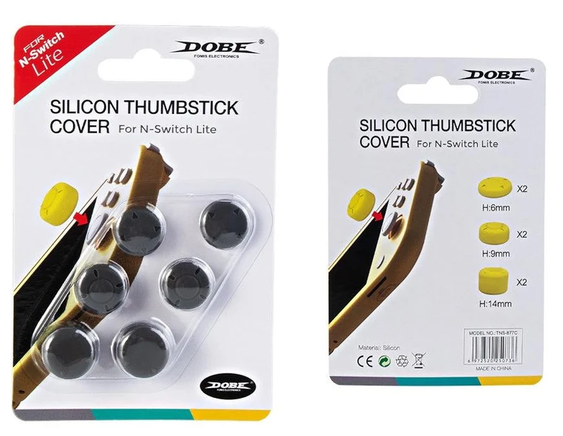Dobe NSW Silicon Thumbstick Cover For N-Switch Lite (Dark Gray) TNS-877C
