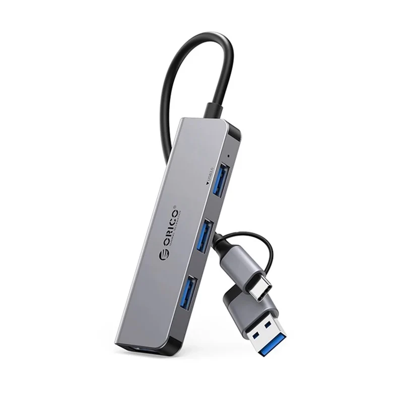 Orico YSA5-U3 4-Port Mini USB 3.0 Hub - 0.3M (Dark Grey)