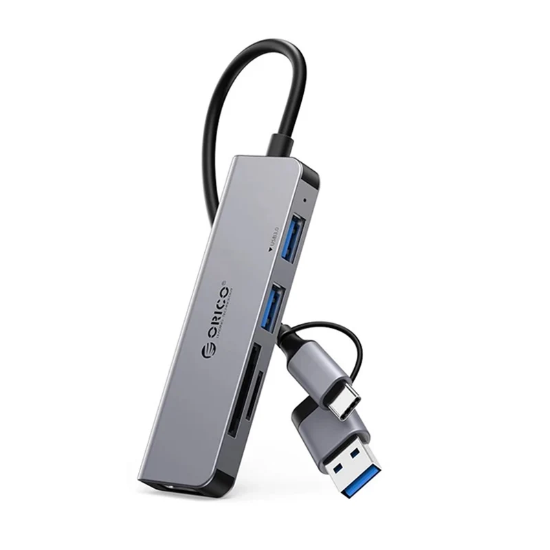 Orico YSA6-U3 5-Port Mini USB 3.0 Hub (Dark Grey)